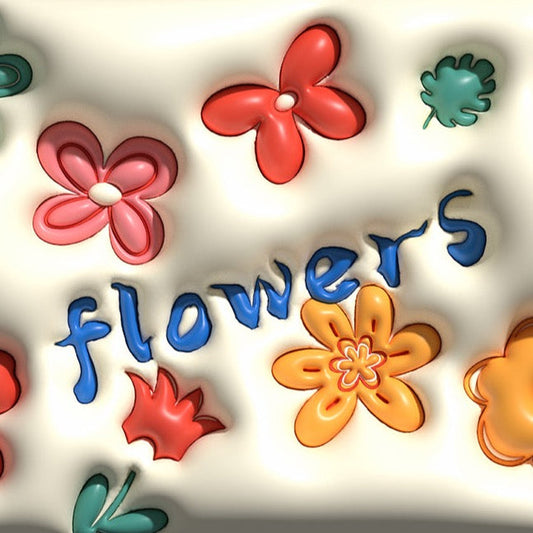 DYWANIK ŁAZIENKOWY szybkoschnący, chłonny, antypoślizgowy | FLOWERS Z EFEKTEM 3D